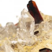 Brookite with Quartz