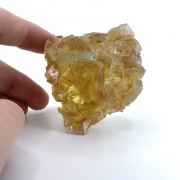 Calcite on Fluorite
