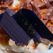 Azurite with Dolomite
