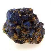 Chessylite ( Azurite ) + Cuprite.