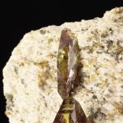 Titanite (superb twinned gemmy bi-colored crystals) - Felbertal, Hohe Tauern, Salzburg, Austria