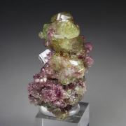gem bi-terminated VESUVIANITE bi-color, DIOPSIDE