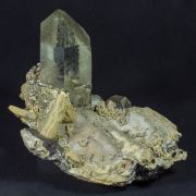 Siderite with Quartz, Siderite inclusions and Arsenopyrite