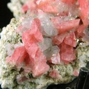 Rhodochrosite with Fluorite, Quartz, Pyrite and Galena