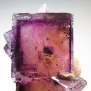 FLUORITE with PHANTOMS, CHALCOPYRITE