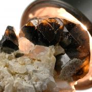 Cassiterite (gemmy) on Quartz