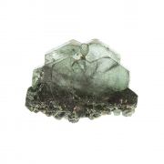 Fluorapatite with Actinolite (var: Byssolite) inclusions