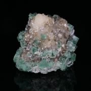 FLUORITE and GALENA on QUARTZ - Rogerley Mine, England