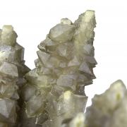 Chalcedony on Smoky Quartz “casts” after Laumontite