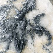 Nagyágite with Sylvanite and Quartz