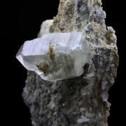 Biterminated quartz with Byssolite inclusions.