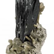 Ilvaite With Quartz Included By Hedenbergite