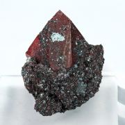 Zunyite with Hematite