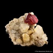 Cinnabar on Quartz