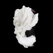 Tourmaline (doubly-terminated) with Albite