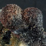 Tourmaline var. Schorl on Quartz