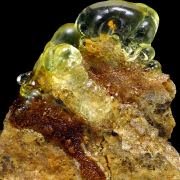 Opal var. hyalite CRAZY FLUORESCENCE