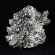 Smoky quartz + Chlorite.