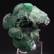 CUPRITE with MALACHITE coating, MALACHITE - floater