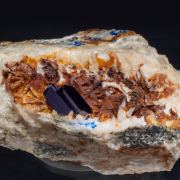 Azurite with Dolomite