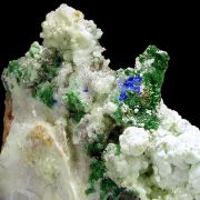 Magnesite, malachite, gypsum, dolomite