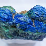 Chalcostibite with Azurite and Malachite