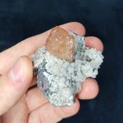 OLMIITE and OYELITE on CALCITE - South Africa