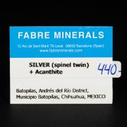 Silver (spinel twin) with Acanthite