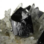 Cassiterite with Quartz / Smoky Quartz Phantoms