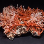 Quartz (variety red quartz) with Quartz