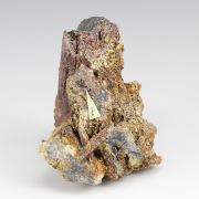 Peretaite on altered Stibnite