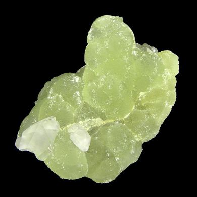Prehnite finger cast after Anhydrite with Calcite