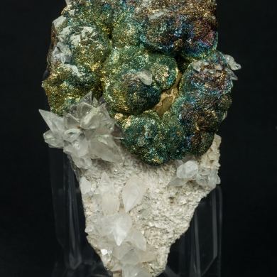 Pyrite with Calcite