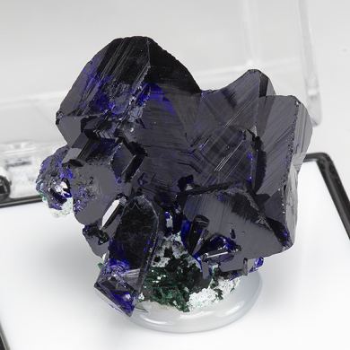 Azurite with Brochantite