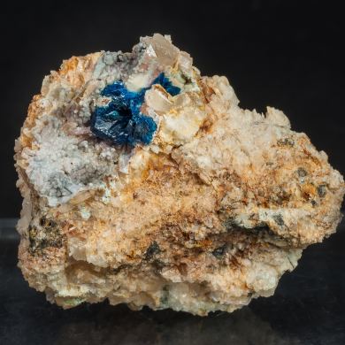 Veszelyite with Hemimorphite and Quartz
