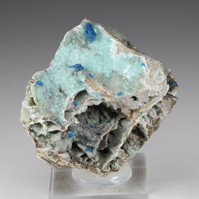 Veszelyite with Hemimorphite