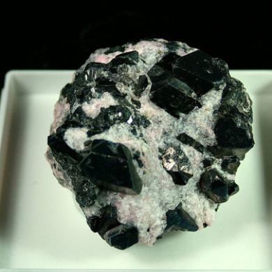 Alabandite on Rhodochrosite