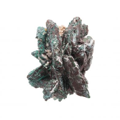 Copper pseudomorph after Azurite (Copper Rose) with Malachite