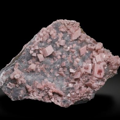 Rhodochrosite with Quartz