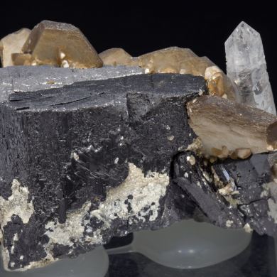 Siderite with Ferberite and Quartz