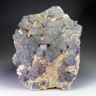 Fluorite with Calcite