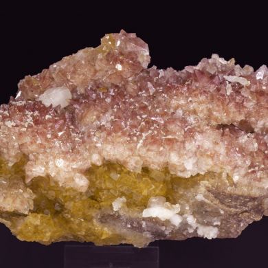 Calcite with inclusions and Fluorite