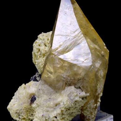 Calcite, baryte, sphalerite