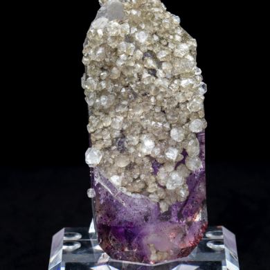 Analcime on Amethyst Mineral Specimen Oddity from Namibia