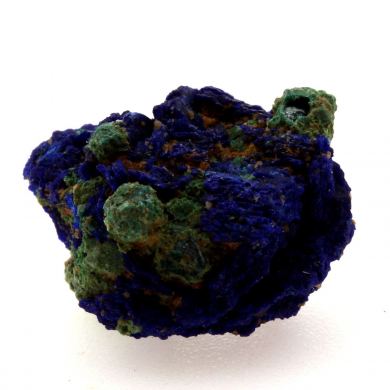 Chessylite ( Azurite ) + Cuprite.