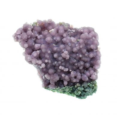 Quartz / (var. - Chalcedony) / (var. - Agate) / (Grape Chalcedony / Grape Agate) with Celadonite