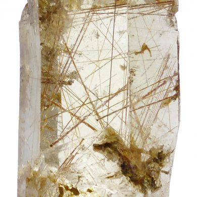 Rutile inclusions in quartz
