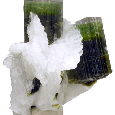 Tourmaline, albite