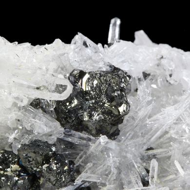 Tetrahedrite / Galena on Quartz