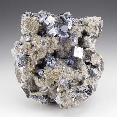 Galena with Dolomite, Chalcopyrite